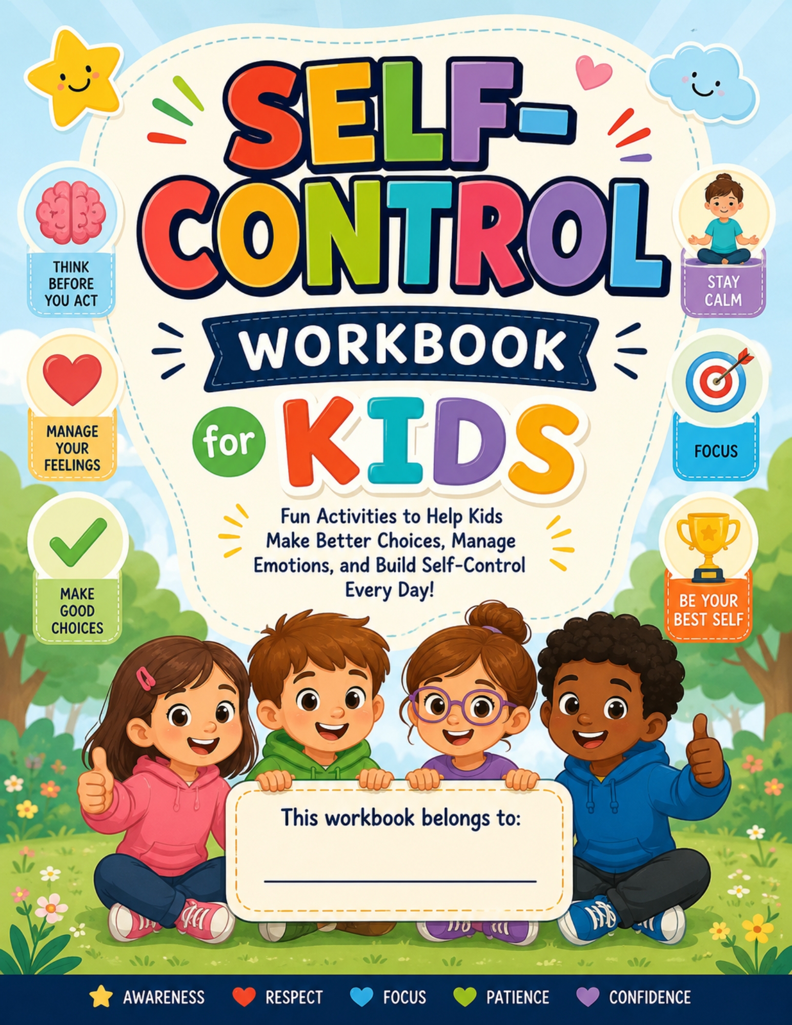 Self-Control Workbook for Kids