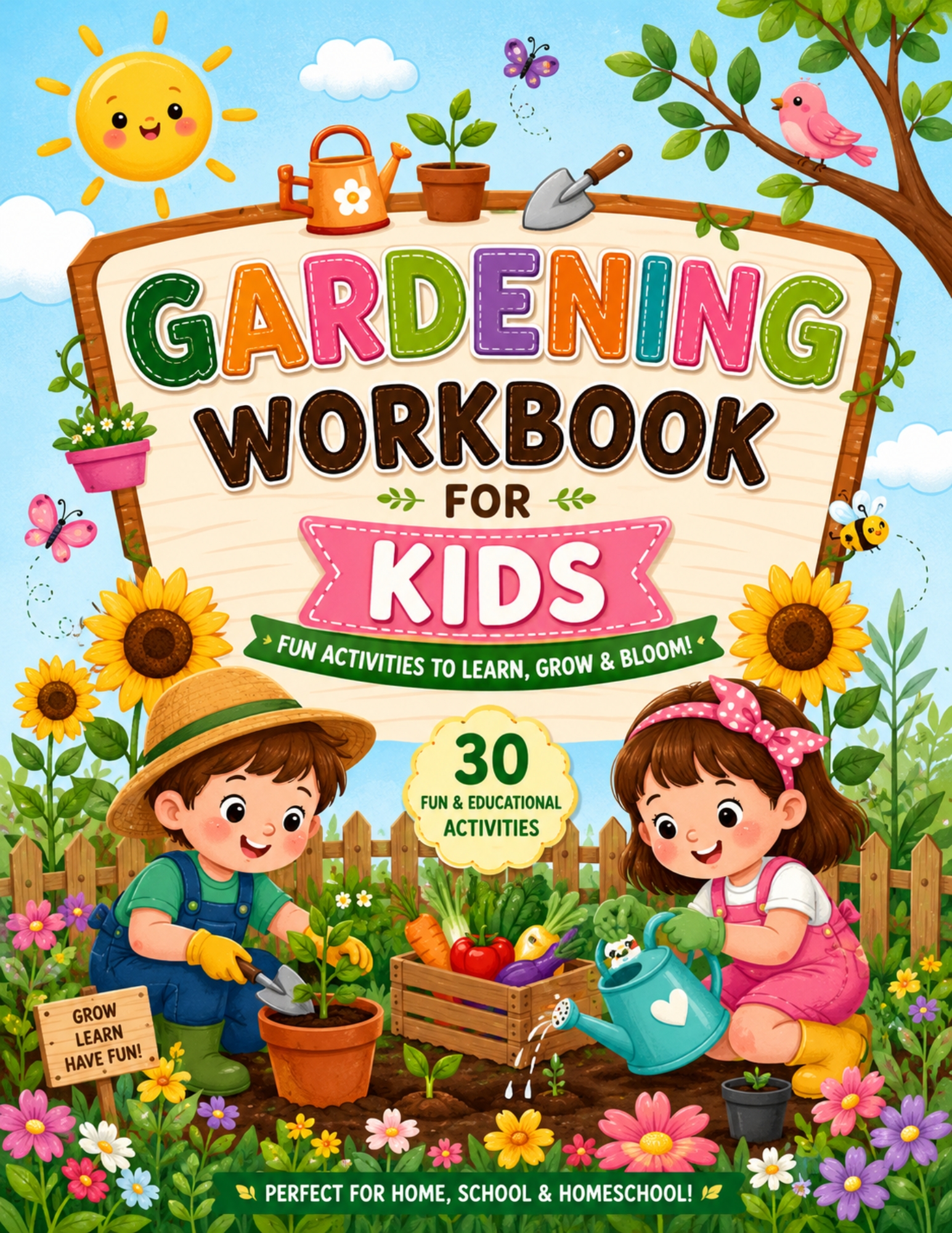Gardening Workbook for Kids